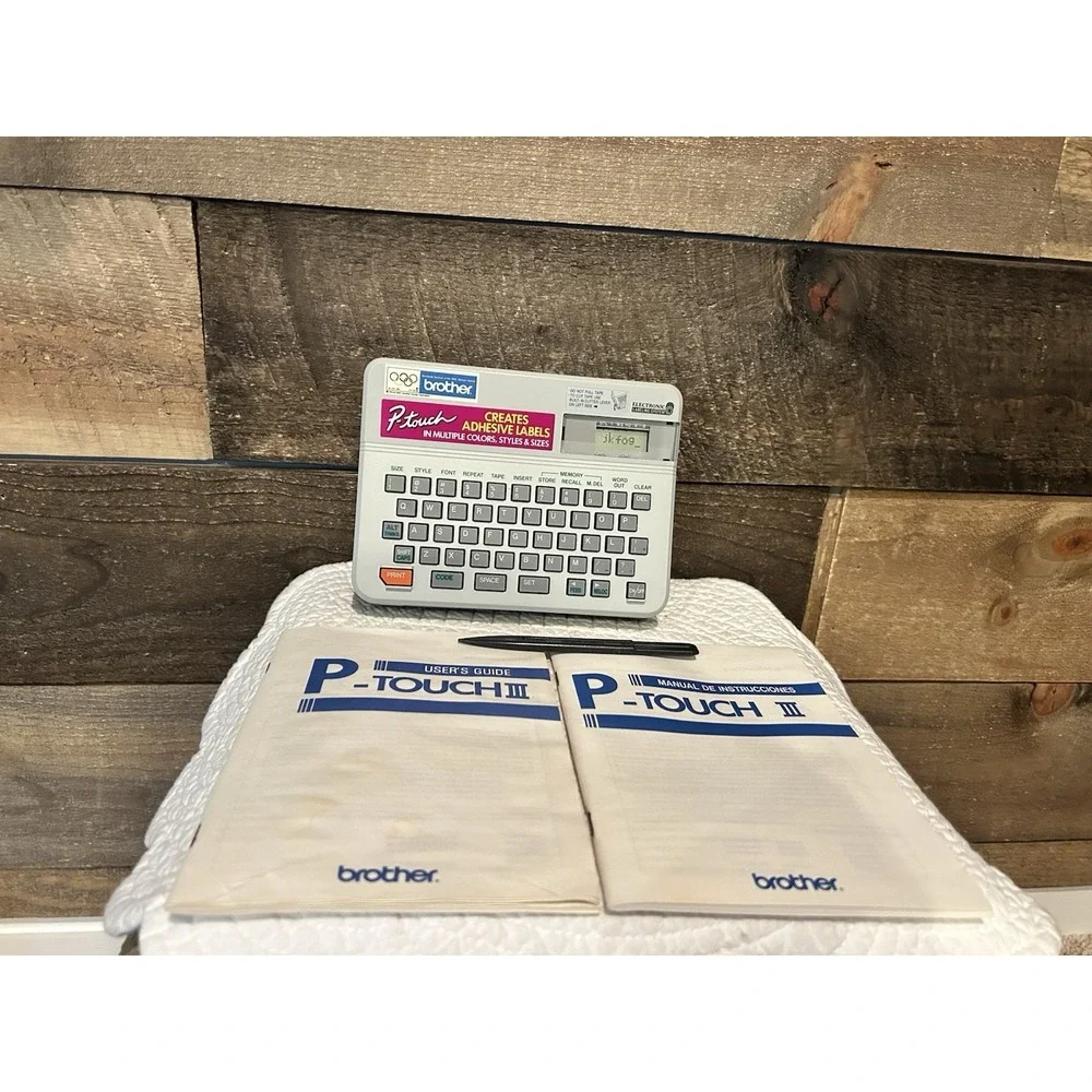 Brother‎ P-Touch III PT-10 Electronic Label Maker System Tested In Box No Cable